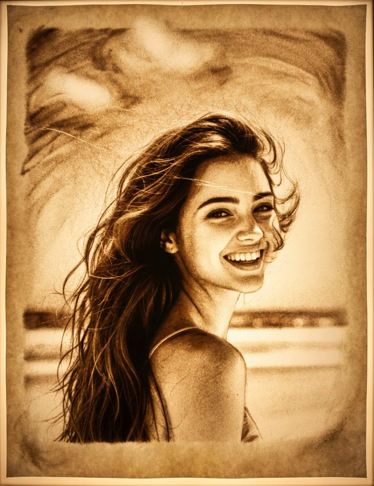 Golden Dunes Sand Art