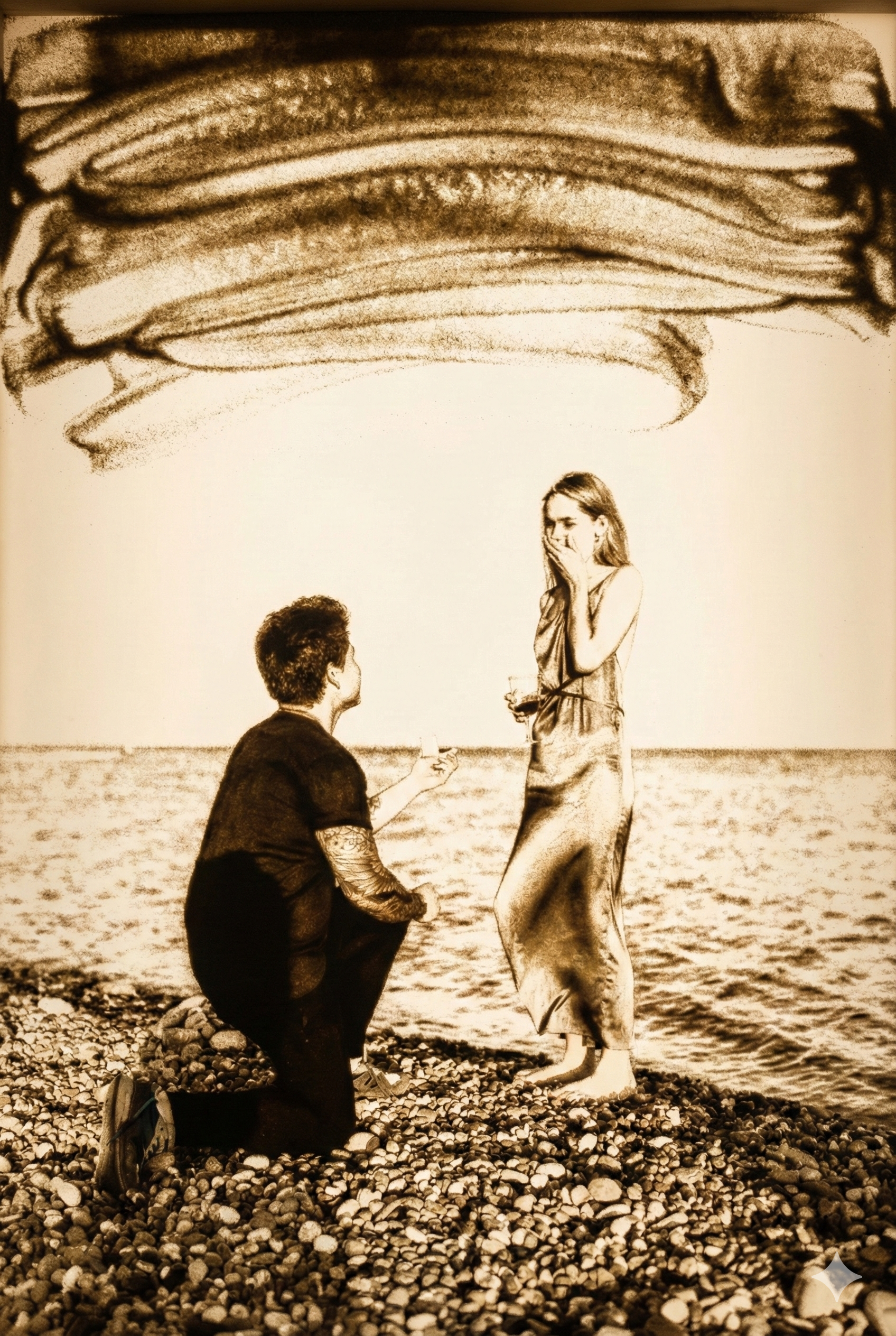 Ocean Waves Sand Art